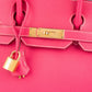Hermès Birkin 30 handtas van Rose Tyrien Epsom-leer