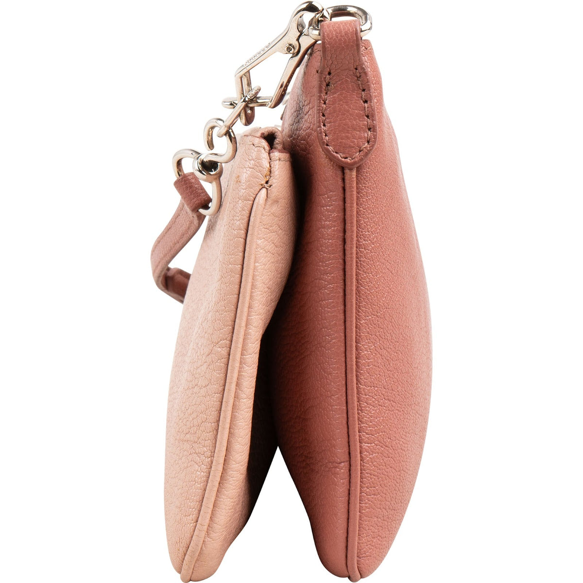 Miu Miu genarbtes Leder Double Zip Umhängetasche, Bild 4 von 11