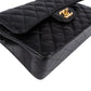 Chanel Quilted Caviar Leather Gold Small Double Flap Shoulder Bag