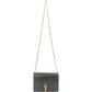 Saint Laurent Green Leather Envelope Medium Crossbody Bag