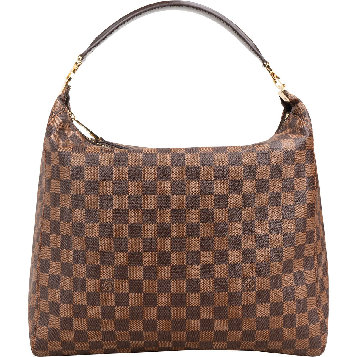 Borsa a mano Louis Vuitton Portobello GM in tela Monogram Damier Ebene