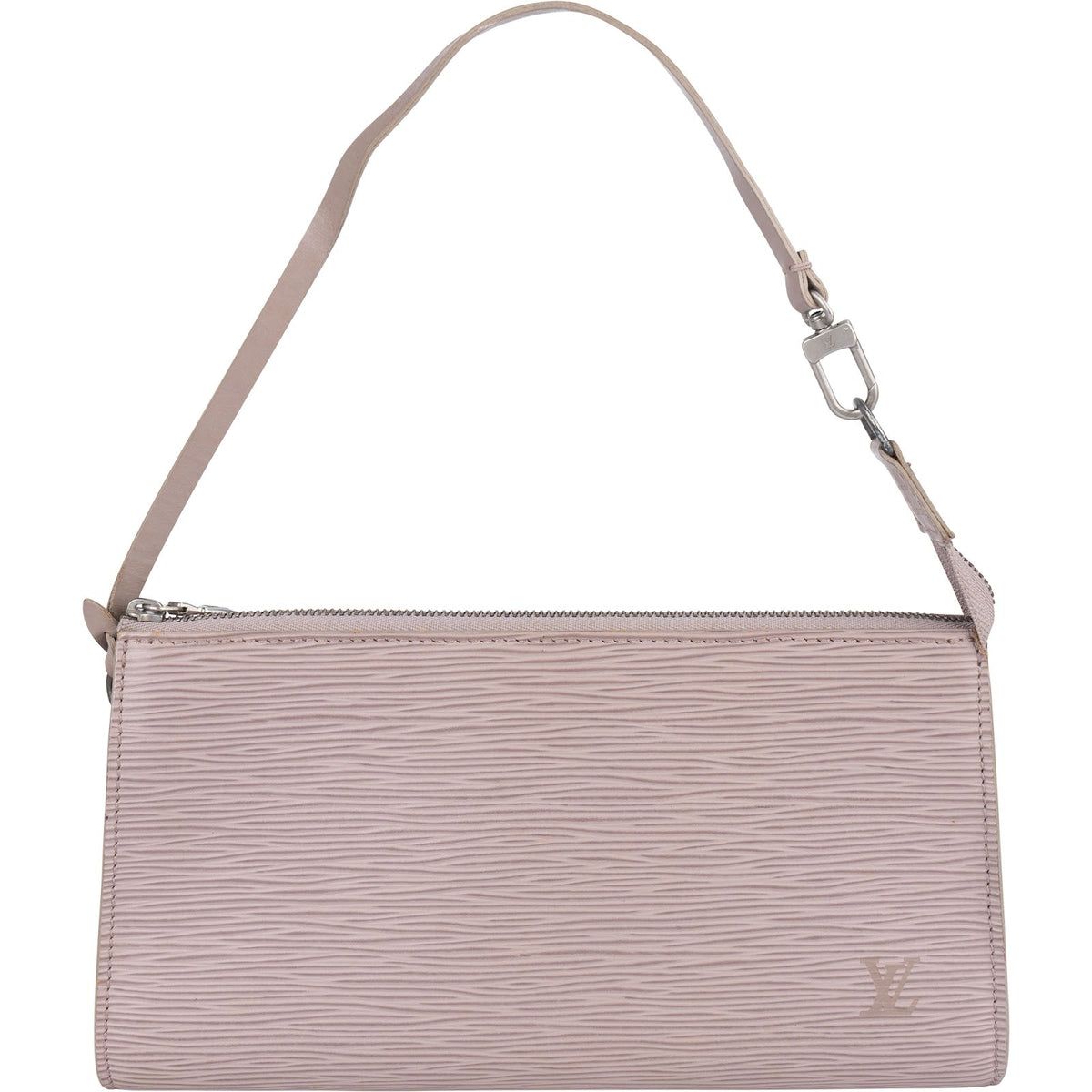 Louis Vuitton Pochette Accessoires aus fliederfarbenem Epi-Leder – Vorderansicht