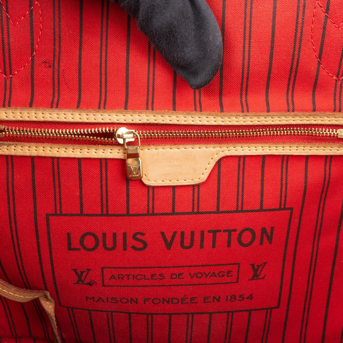 Louis Vuitton Canvas Neverfull MM Schultertasche, Bild 10 von 12