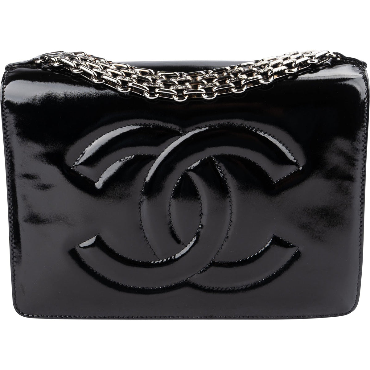 Sac à main Chanel Timeless CC Flap en cuir verni