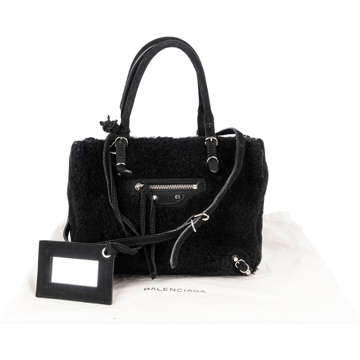 Balenciaga Shearling & Wildleder Classic City, Bild 2 von 13