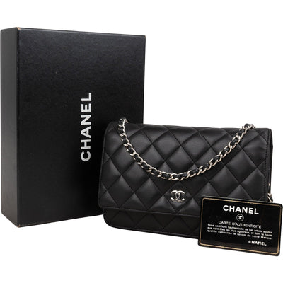 Chanel Quilted Lambskin Wallet on Chain Crossbody Bag