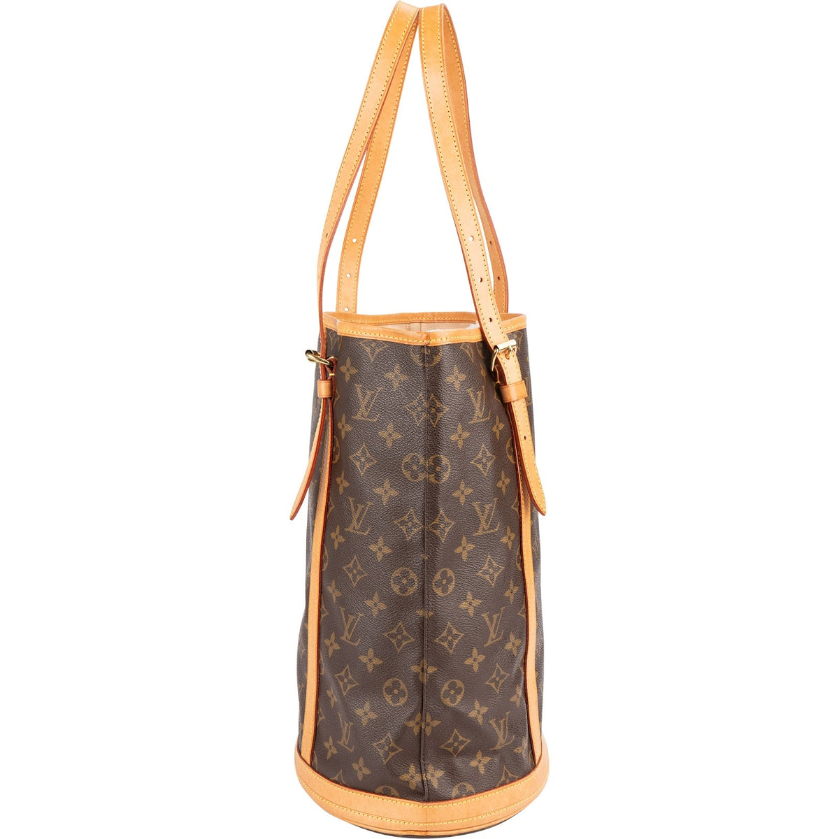 Borsa a spalla Louis Vuitton Bucket GM in tela Monogram