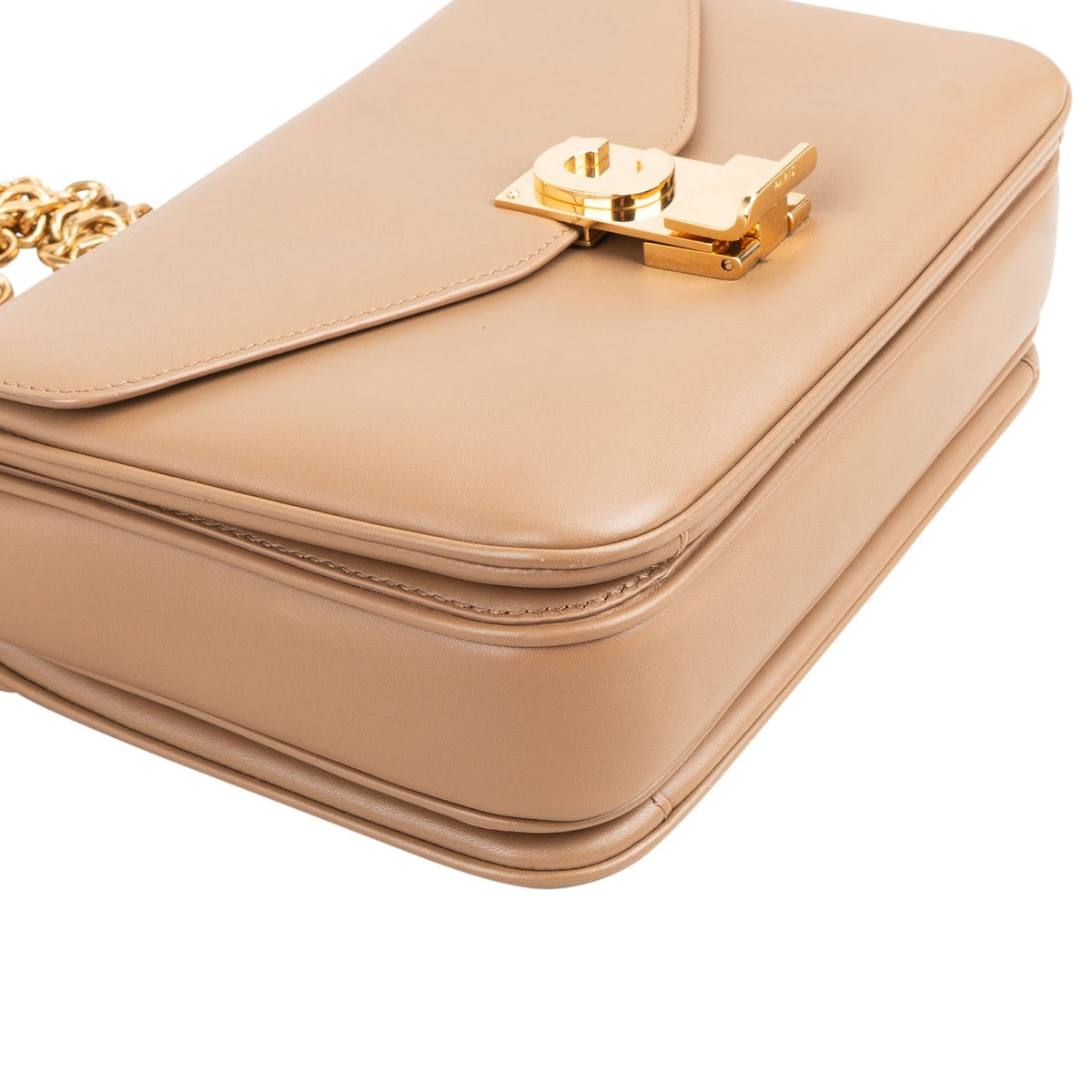 Celine Classic Box Medium schoudertas van kalfsleer met C-sluiting