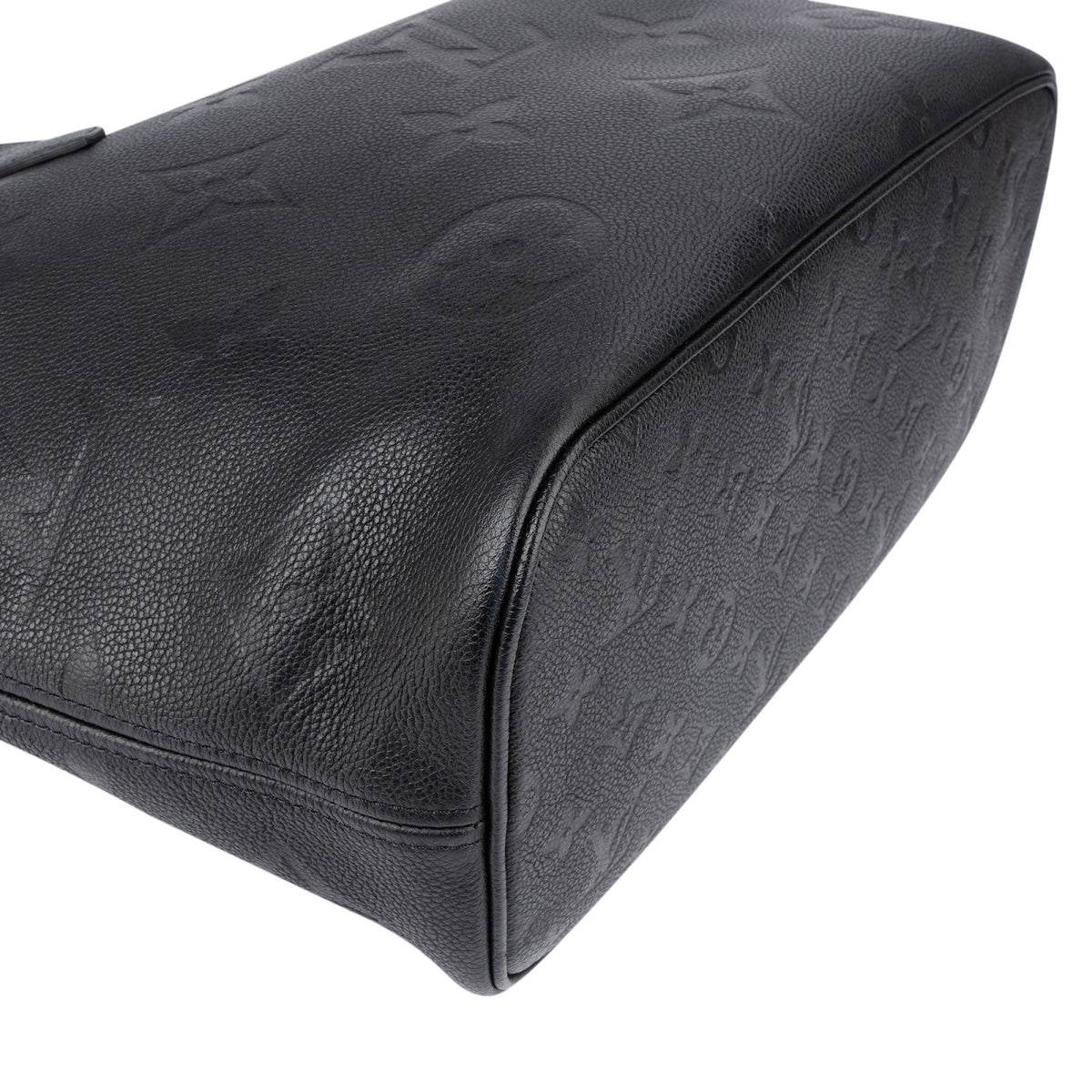 Sac à bandoulière Neverfull MM Louis Vuitton en cuir Monogram Empreinte noir