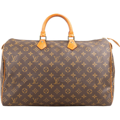 Louis Vuitton Monogram Canvas Speedy 40 Handbag