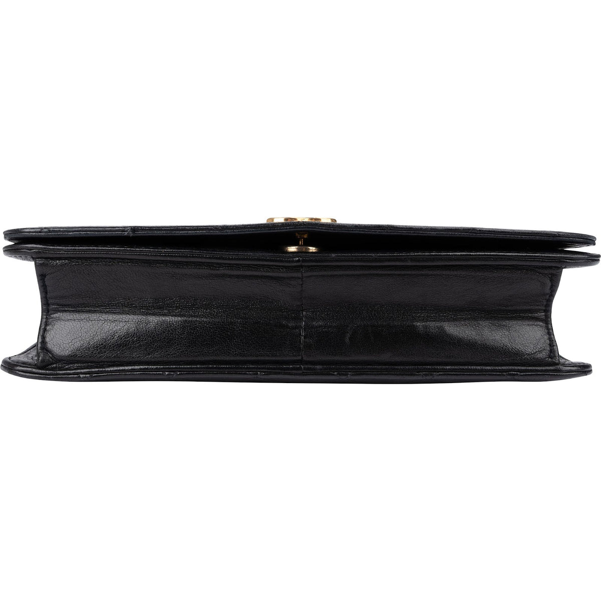 Chanel Quilted Lambskin CC Single Flap Shoulder Bag