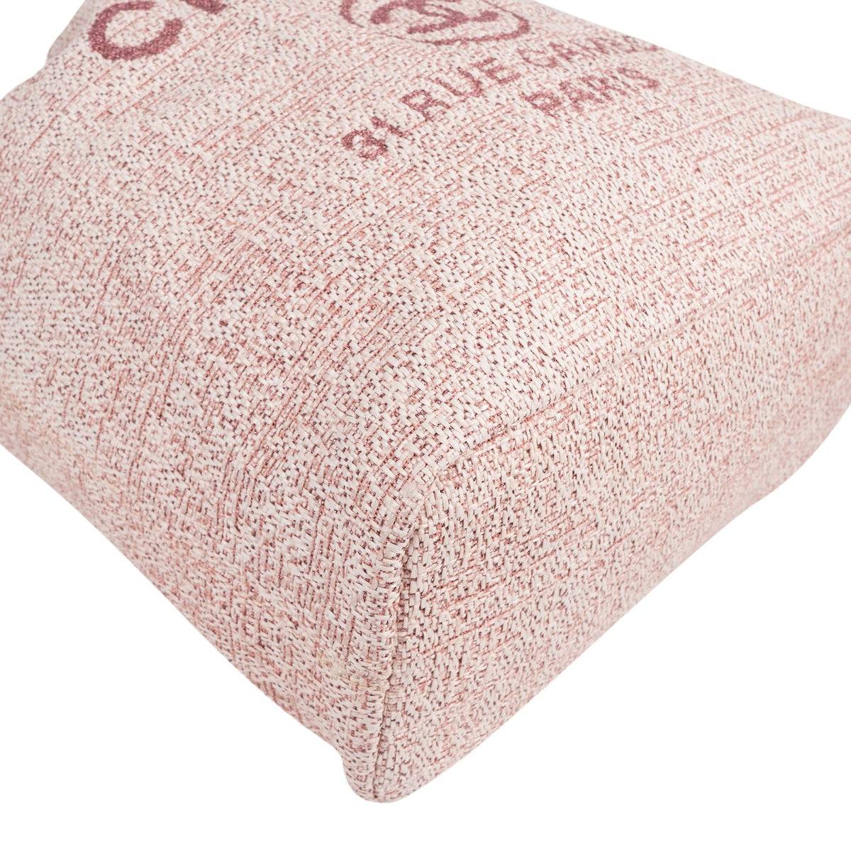 Zaino a sacco Chanel Deauville in tweed intrecciato