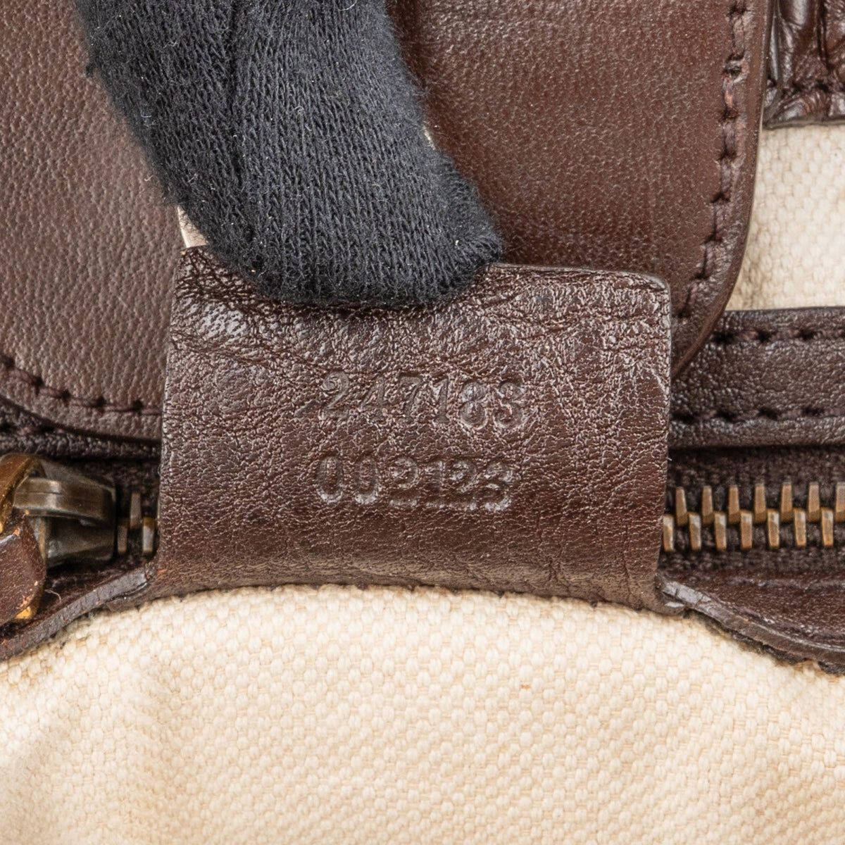 Gucci Monogram GG Canvas Leder Running Handtasche, Bild 12 von 12
