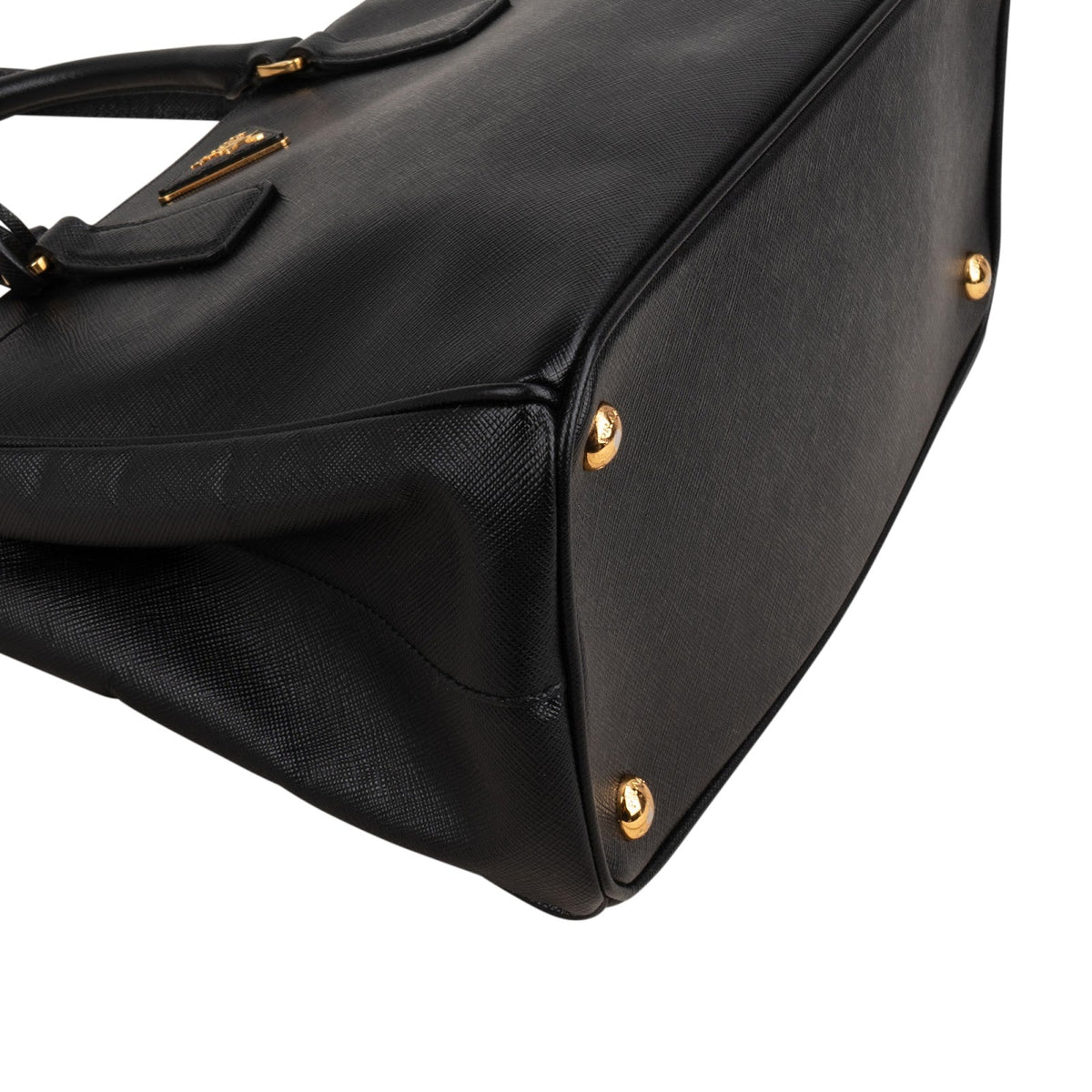 Borsa a mano piccola Galleria Prada in pelle Saffiano Noir