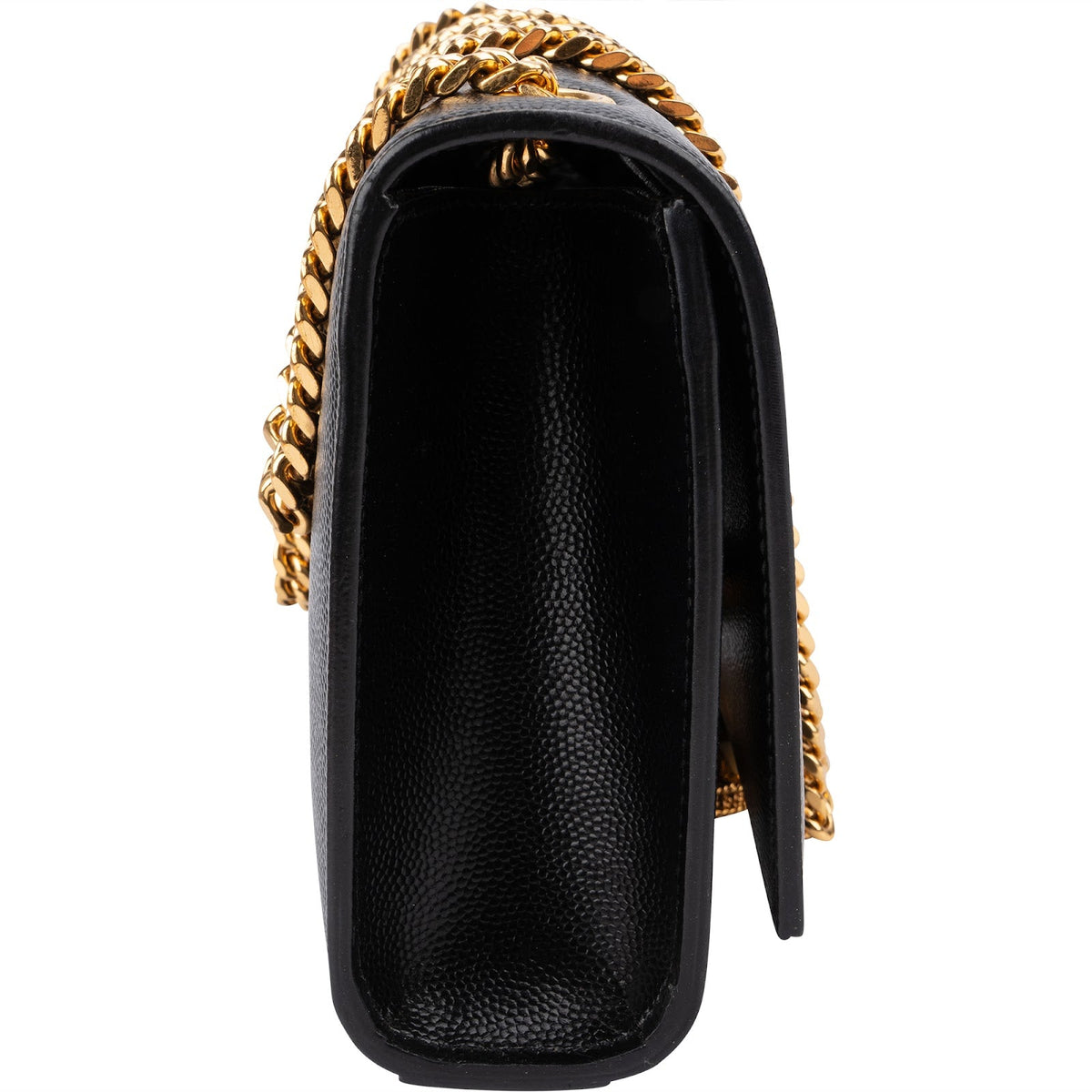 Bolso bandolera Saint Laurent Kate pequeño con borla y cadena en piel granulada