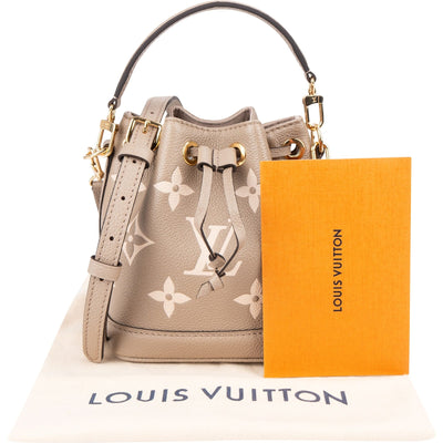 Louis Vuitton Monogram Empreinte Leather Nano Neo Noé BB Crossbody Handbag