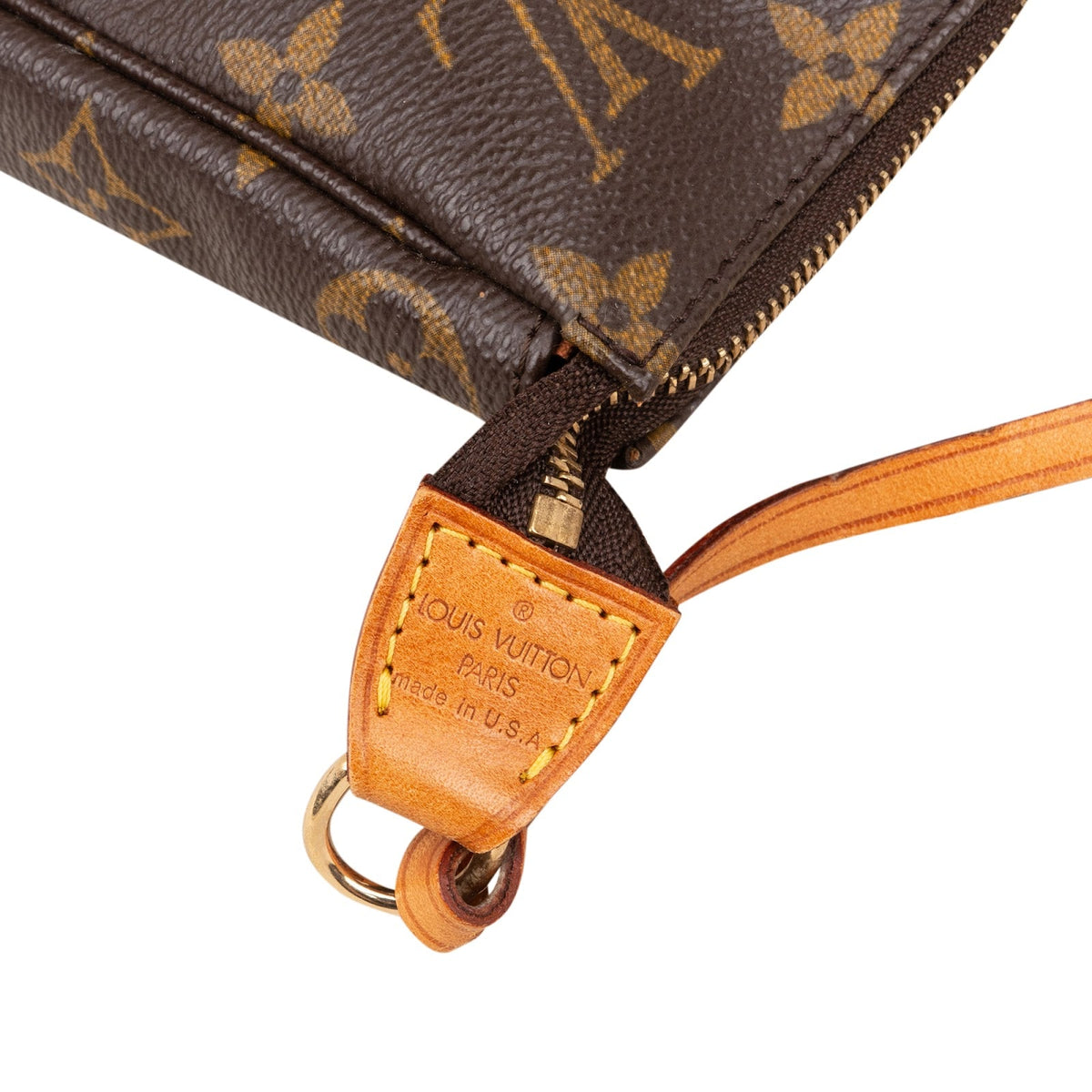 Bolso de mano Louis Vuitton Pochette Accessoires en lona Monogram