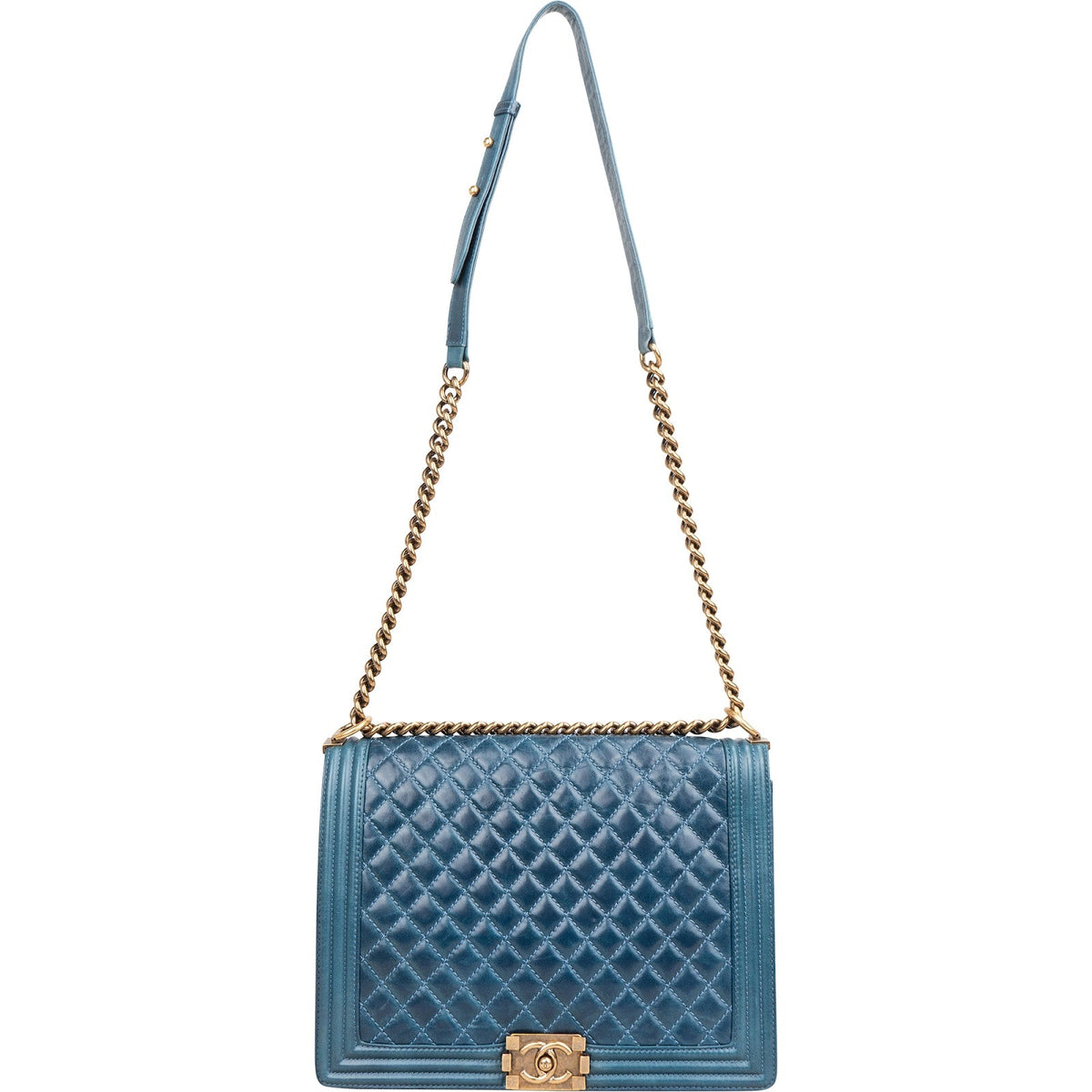 Bolso bandolera Chanel Jumbo Boy de piel de becerro acolchada