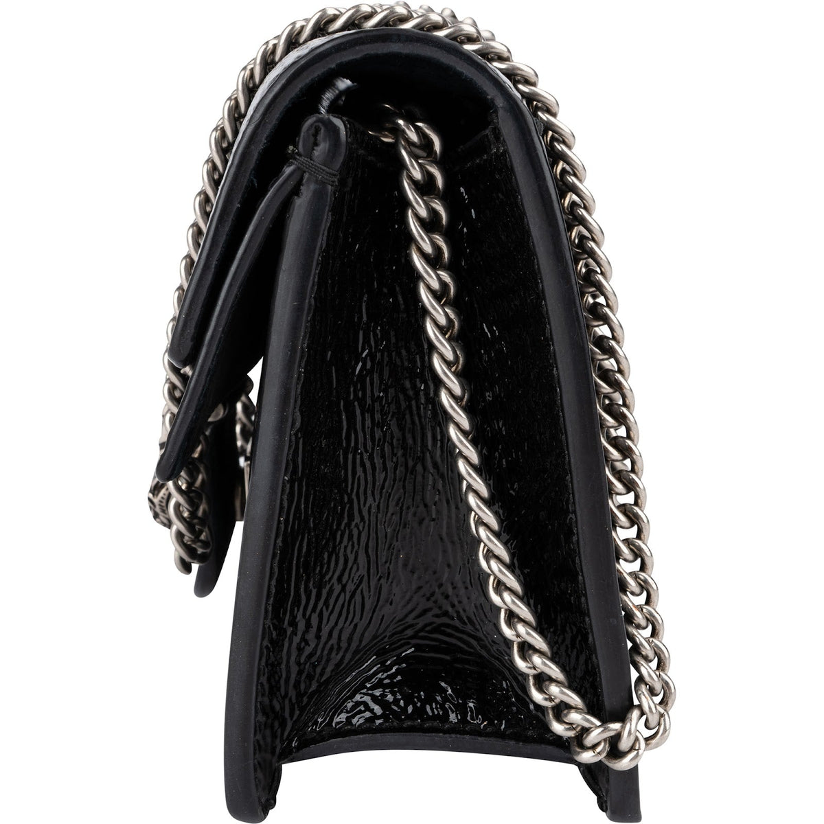 Gucci Dionysus Super Mini Crossbody Bag in Wrinkled Patent Leather