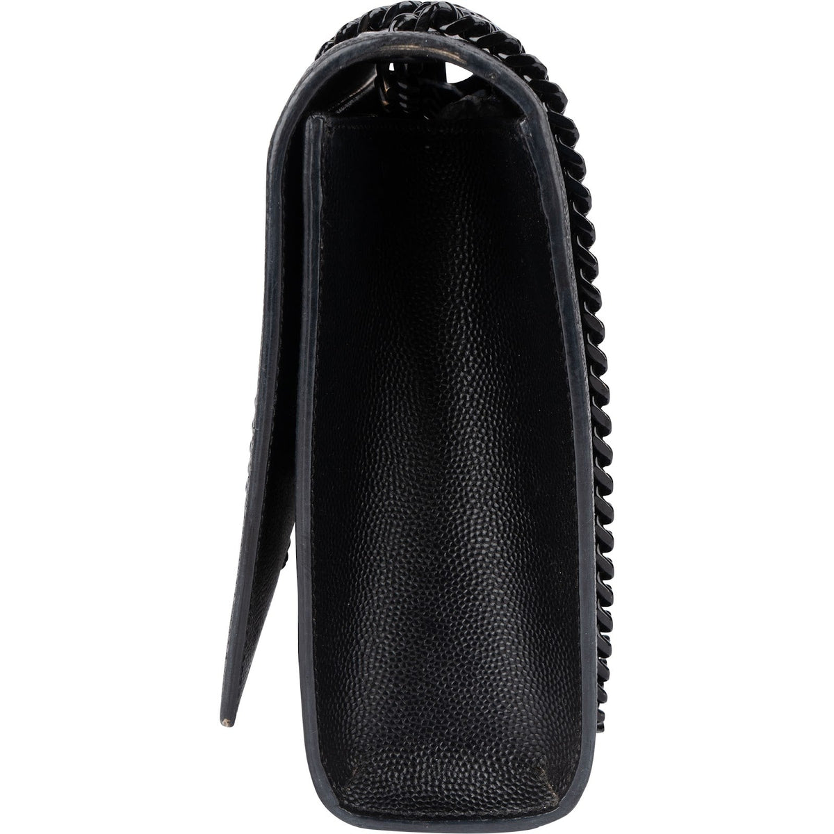 Saint Laurent Kate schoudertas van generfd leer met ketting