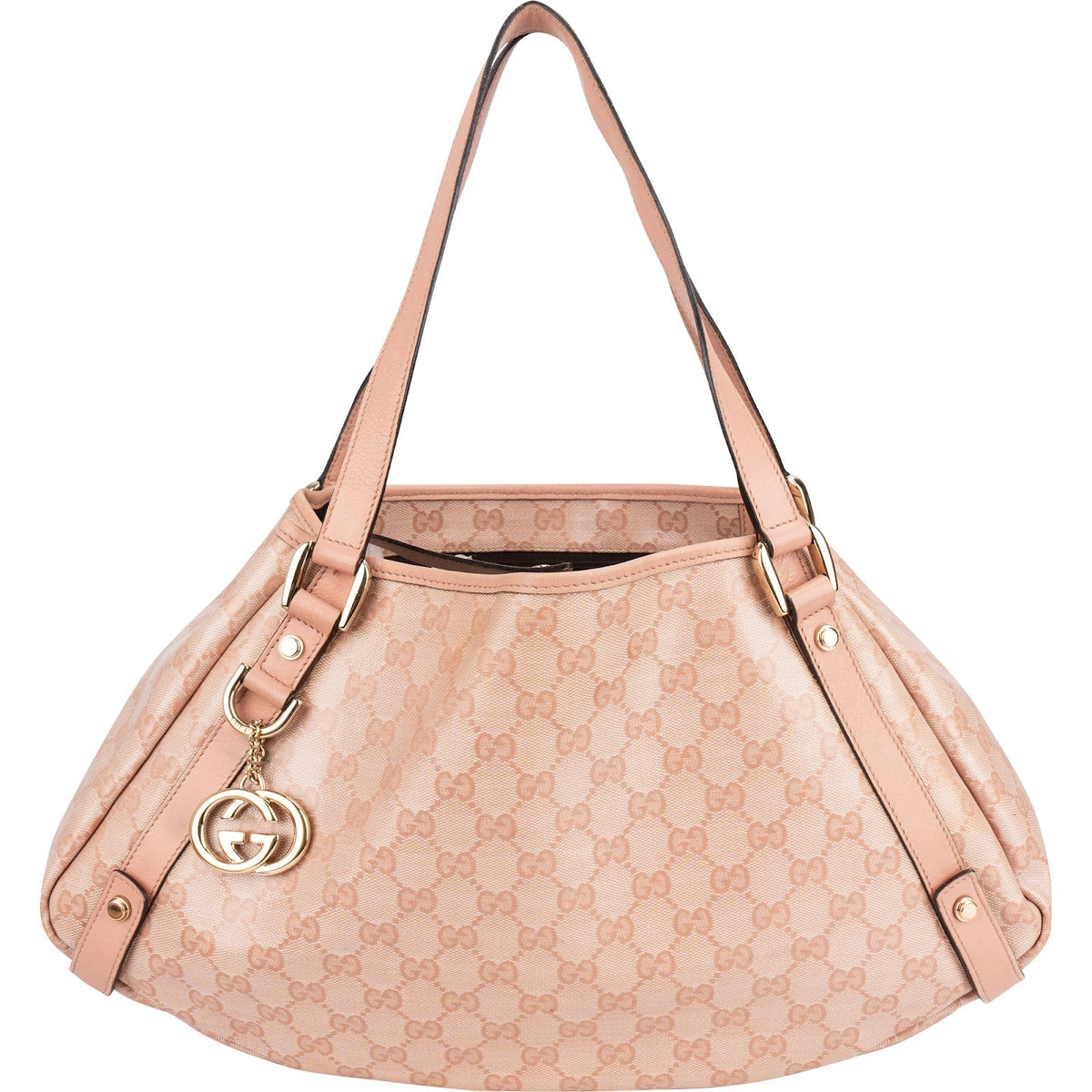 Gucci Abbey Hobo aus GG Canvas – Vorderansicht