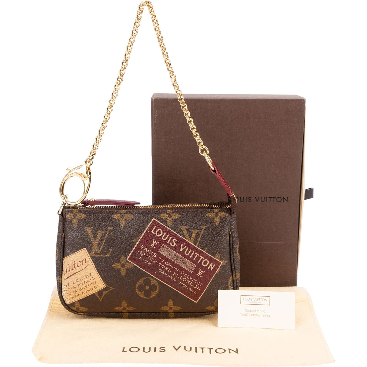 Louis Vuitton Monogram Canvas World Tour Trunks Mini Pochette Accessoires Handbag