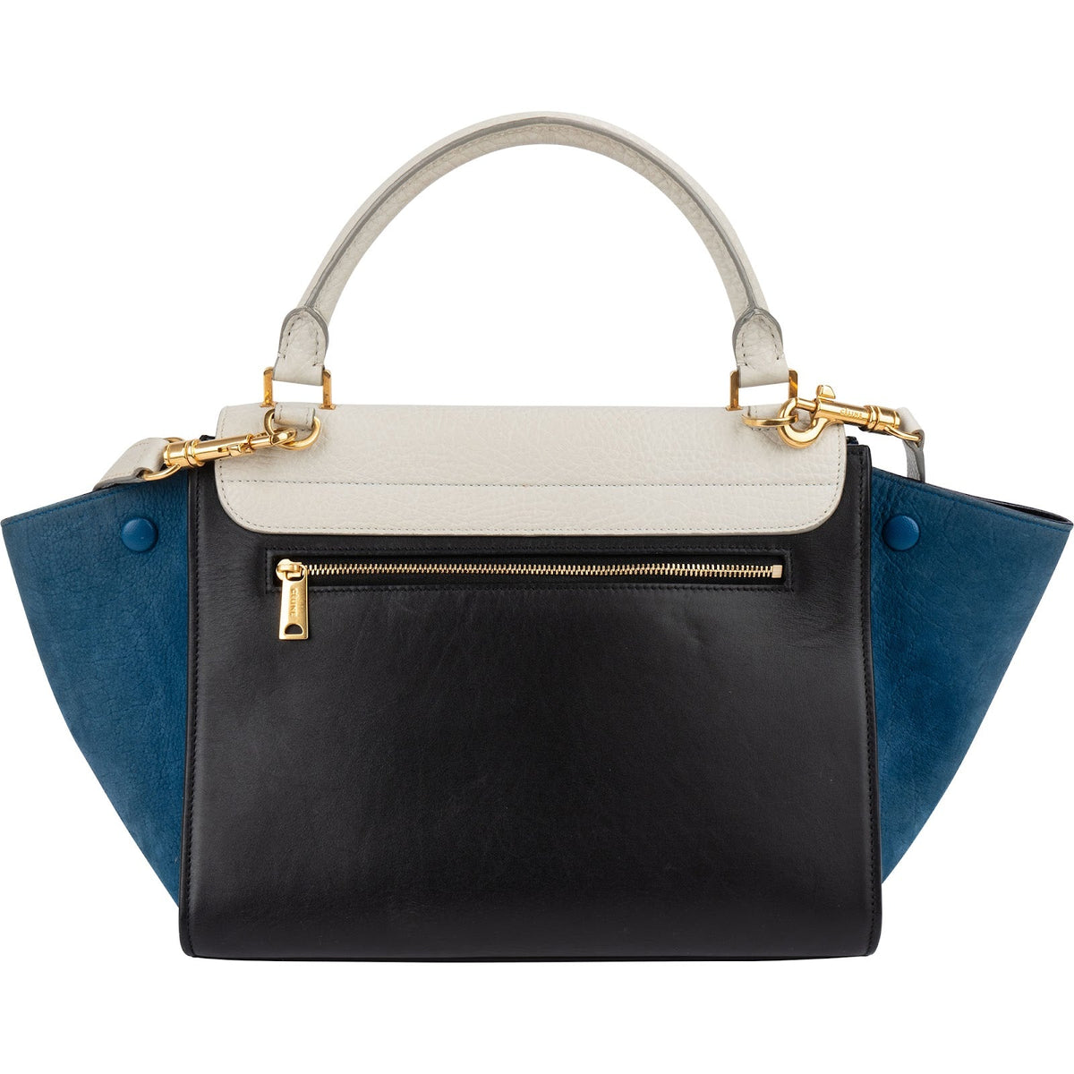 Sac à main Trapèze Céline en cuir tricolore
