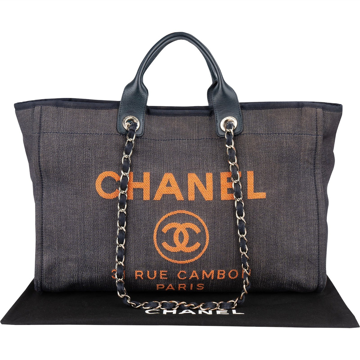 Sac cabas Chanel Deauville en jean
