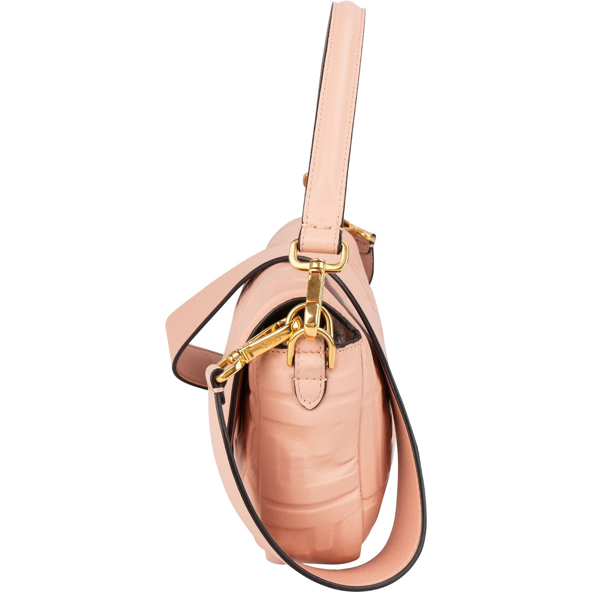 Fendi Embossed Monogram FF Leder Baguette Umhängetasche, Bild 6 von 13