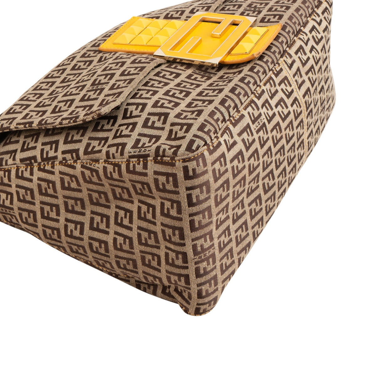 Fendi Zucca FF Canvas Studded Mamma Hobo Schultertasche, Bild 8 von 12