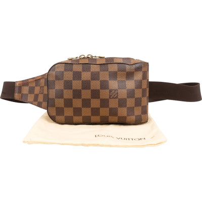 Sac banane crossbody Louis Vuitton Monogram Damier Ébène Geronimos