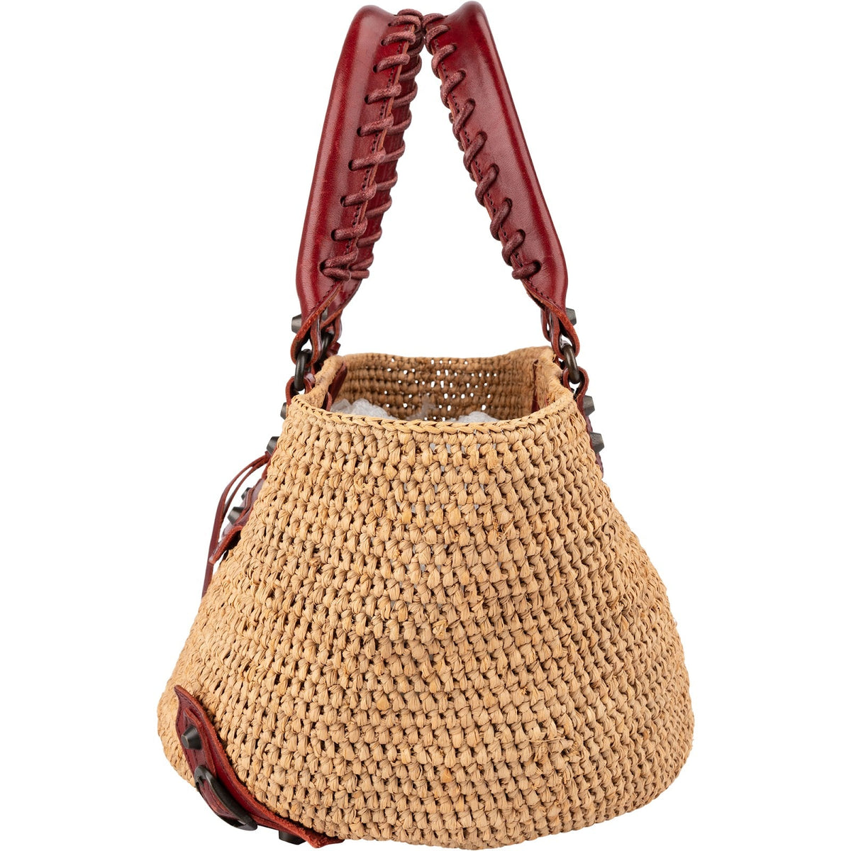 Balenciaga Raffia Panier Basket City Handtasche, Bild 5 von 10