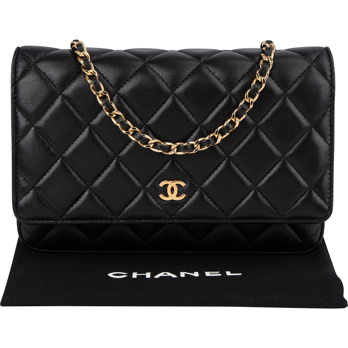 Chanel Lammleder CC Wallet on Chain Umhängetasche, Bild 2 von 14