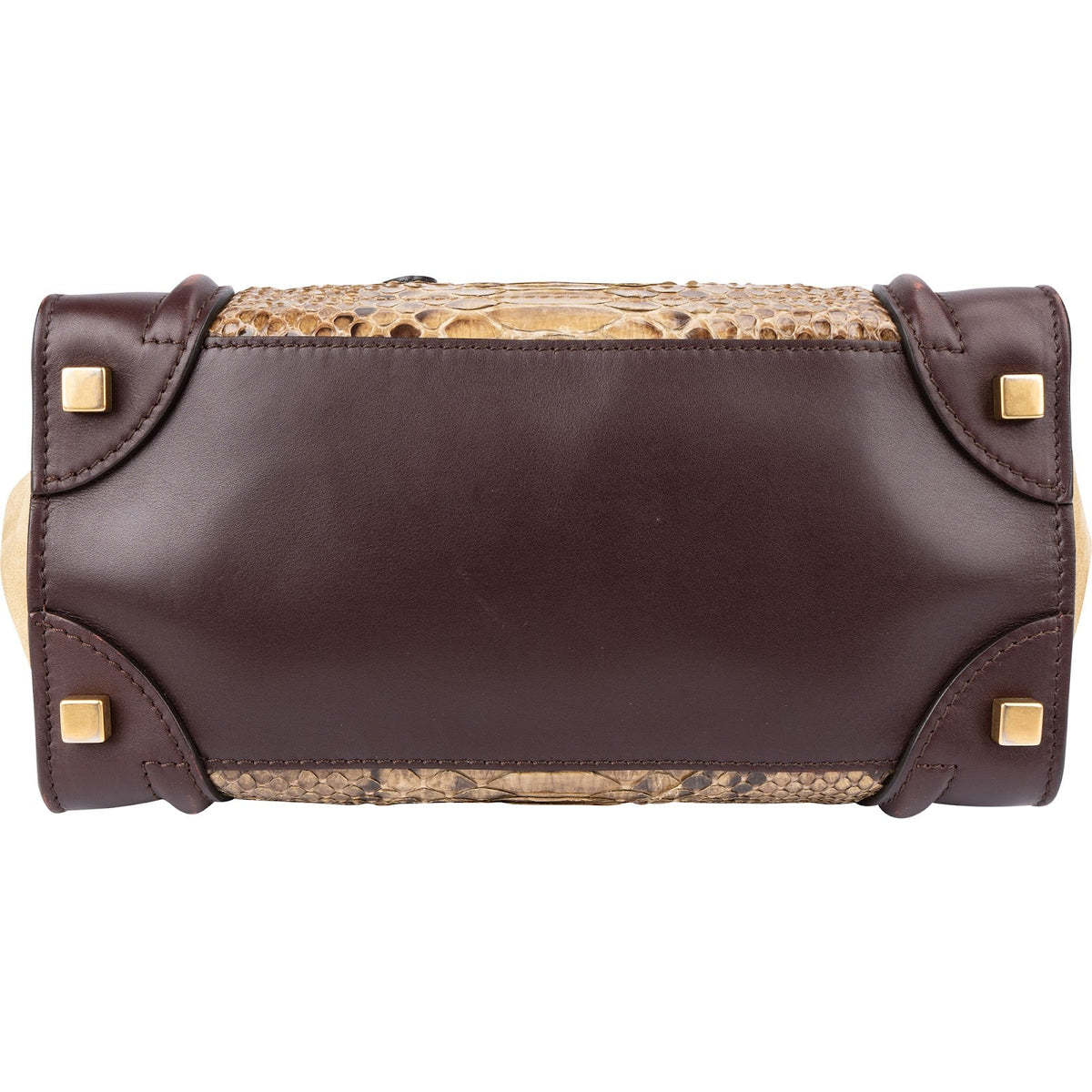 Borsa tote Luggage Céline in pelle di pitone tricolore