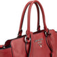 Prada Red Vitello Daino Leather Tote Handbag