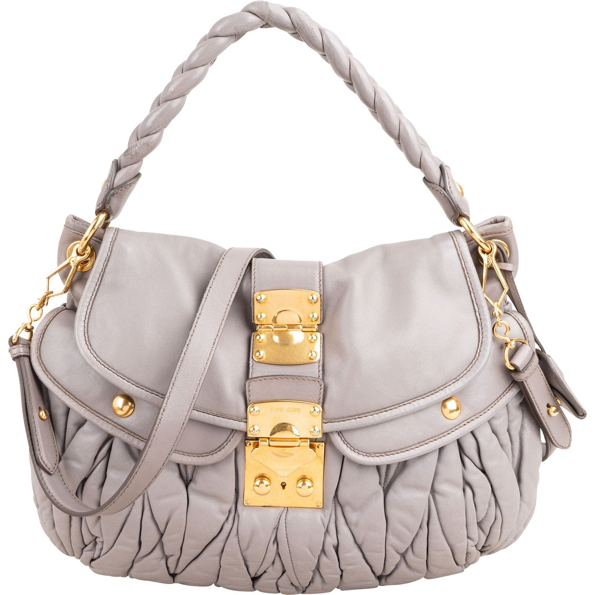 Miu Miu Matelassé Nappa Coffer City Schultertasche, Bild 3 von 12