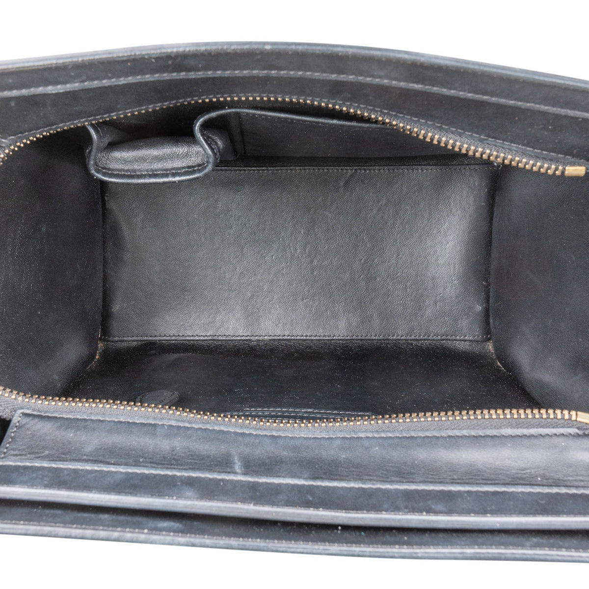 Céline Luggage Tricolor aus genarbtem Leder – Ansicht 10