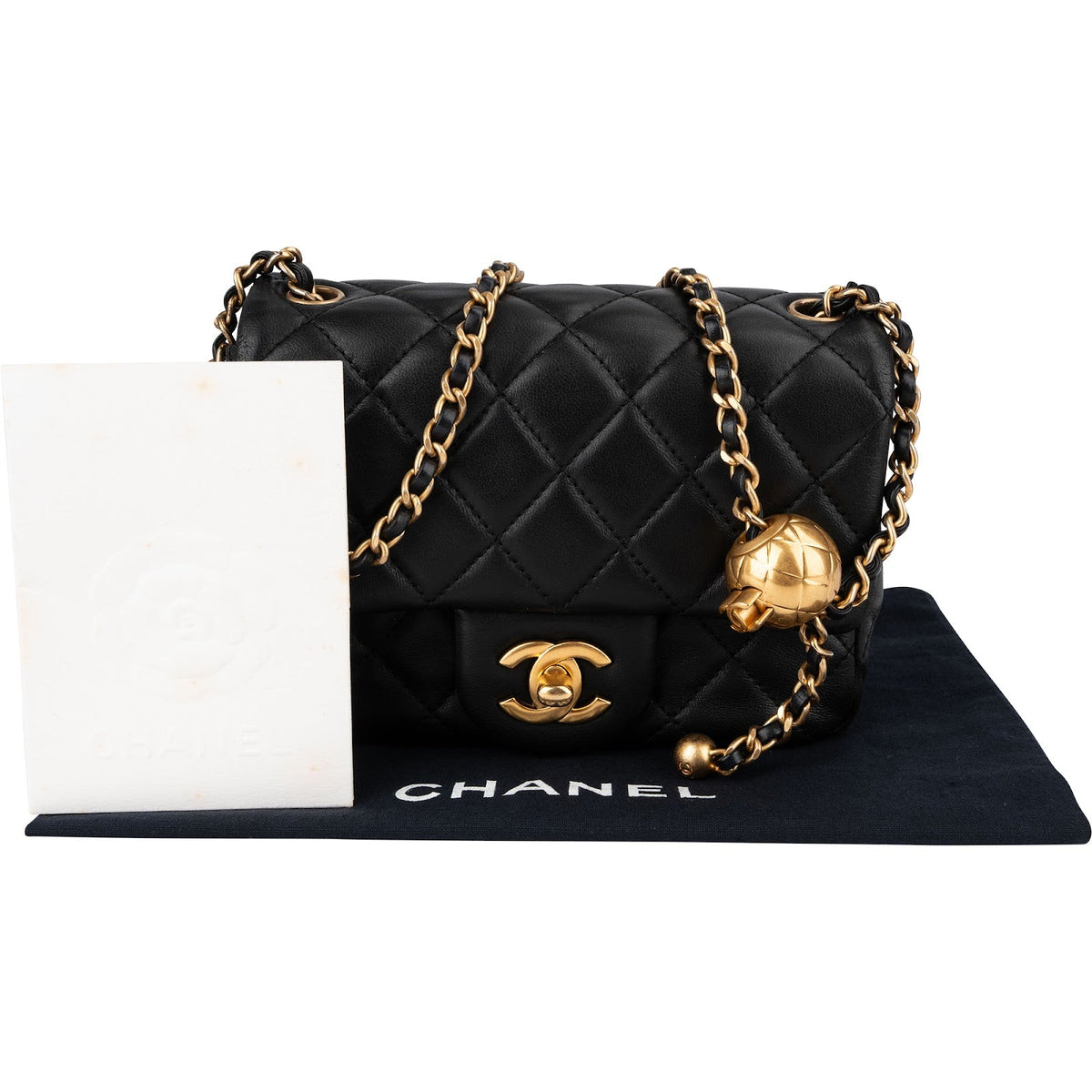 Borsa a tracolla Chanel Small Rectangular Single Flap in pelle di agnello trapuntata