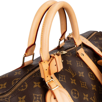 Louis Vuitton Monogram Canvas Keepall 55 Bandoulière Travel Bag