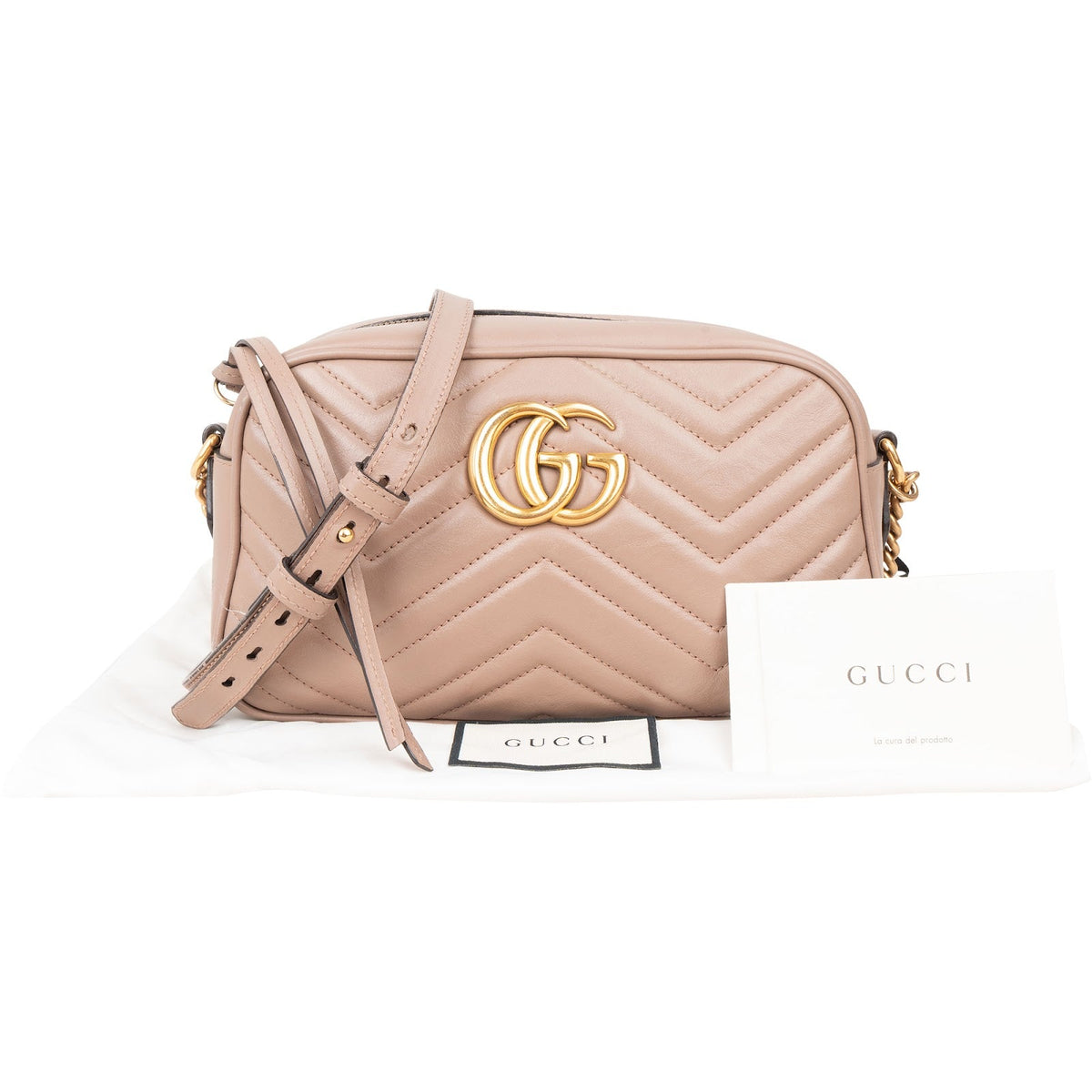 Gucci Matelassé Leder GG Marmont Camera Umhängetasche, Bild 2 von 11