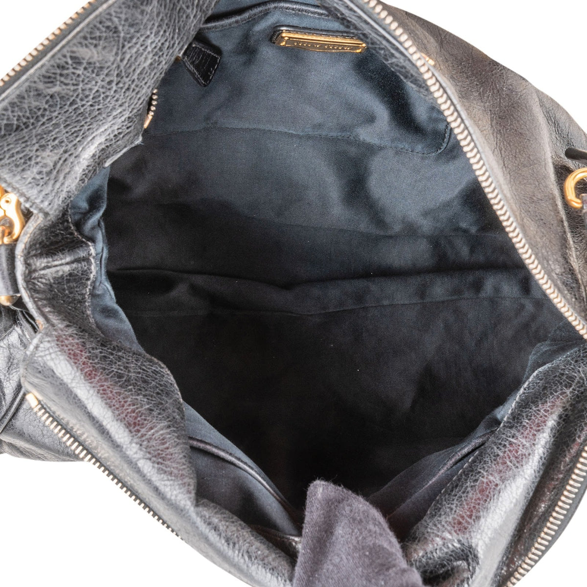 Miu Miu Vitello Lux Leder Satchel Handtasche, Bild 9 von 11