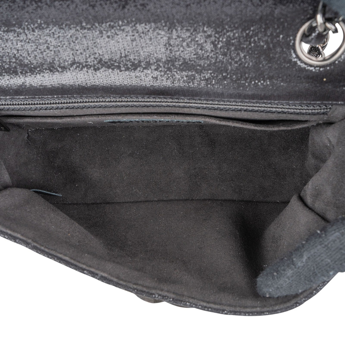 Chanel Wildleder Single Flap Schultertasche, Bild 13 von 14