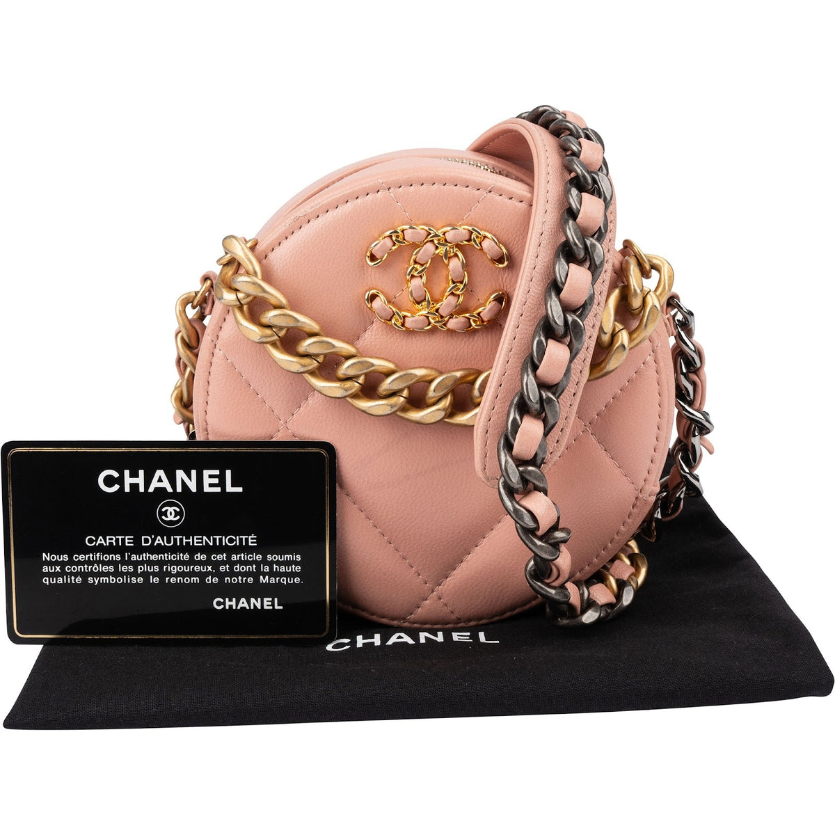 Chanel 19 Lammleder Round Umhängetasche, Bild 2 von 13