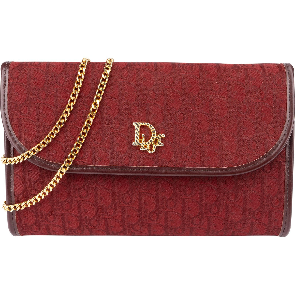 Christian Dior Oblique monogram canvas jacquard kleine flap crossbodytas