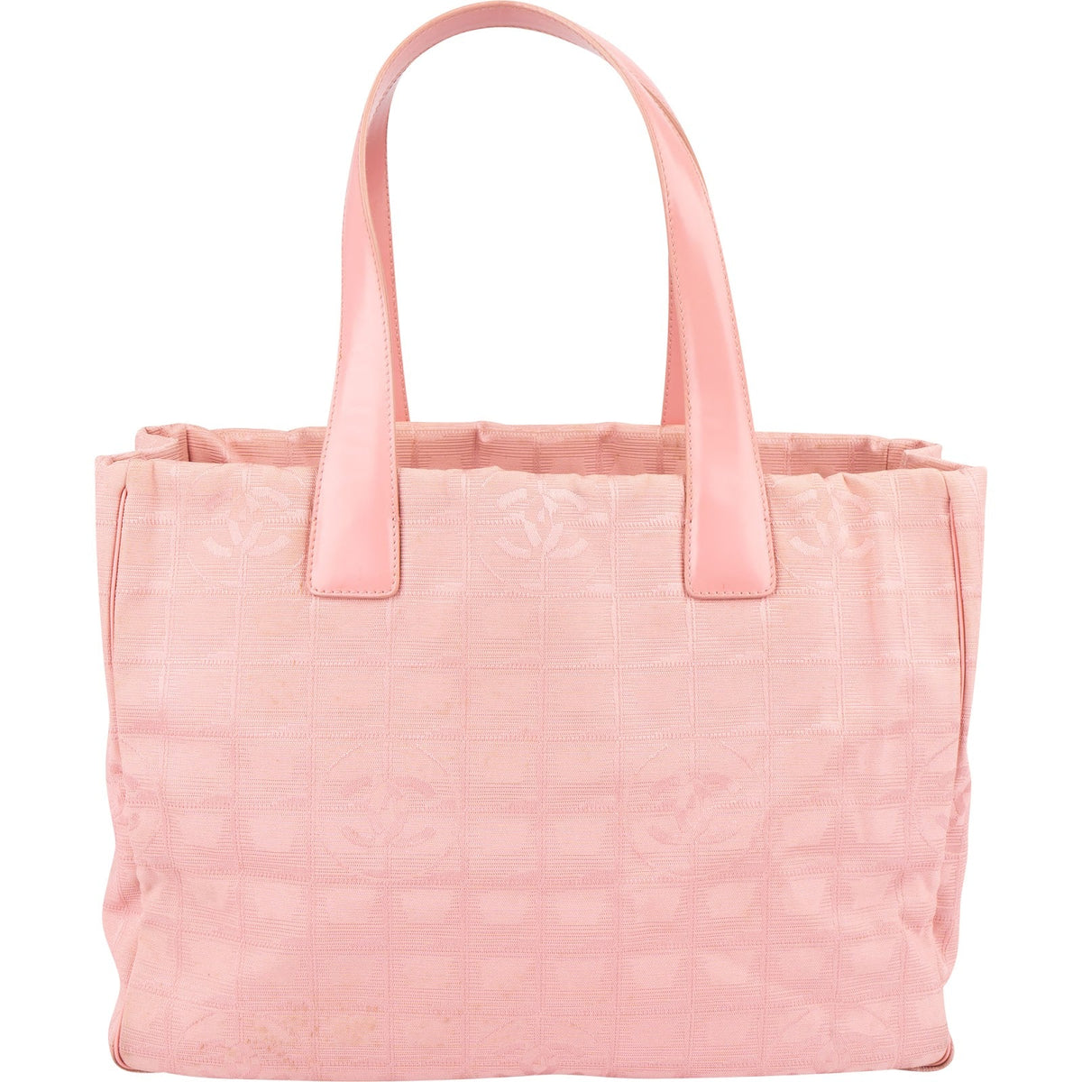 Chanel New Travel Line aus rosa Nylon – Vorderansicht