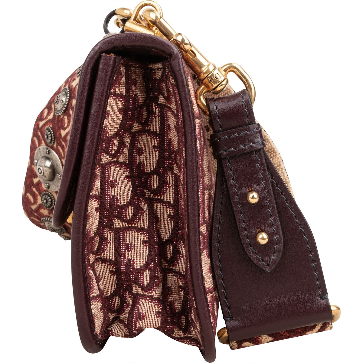 Borsa a tracolla Christian Dior Dioraddict Flap in tela Trotter Monogram