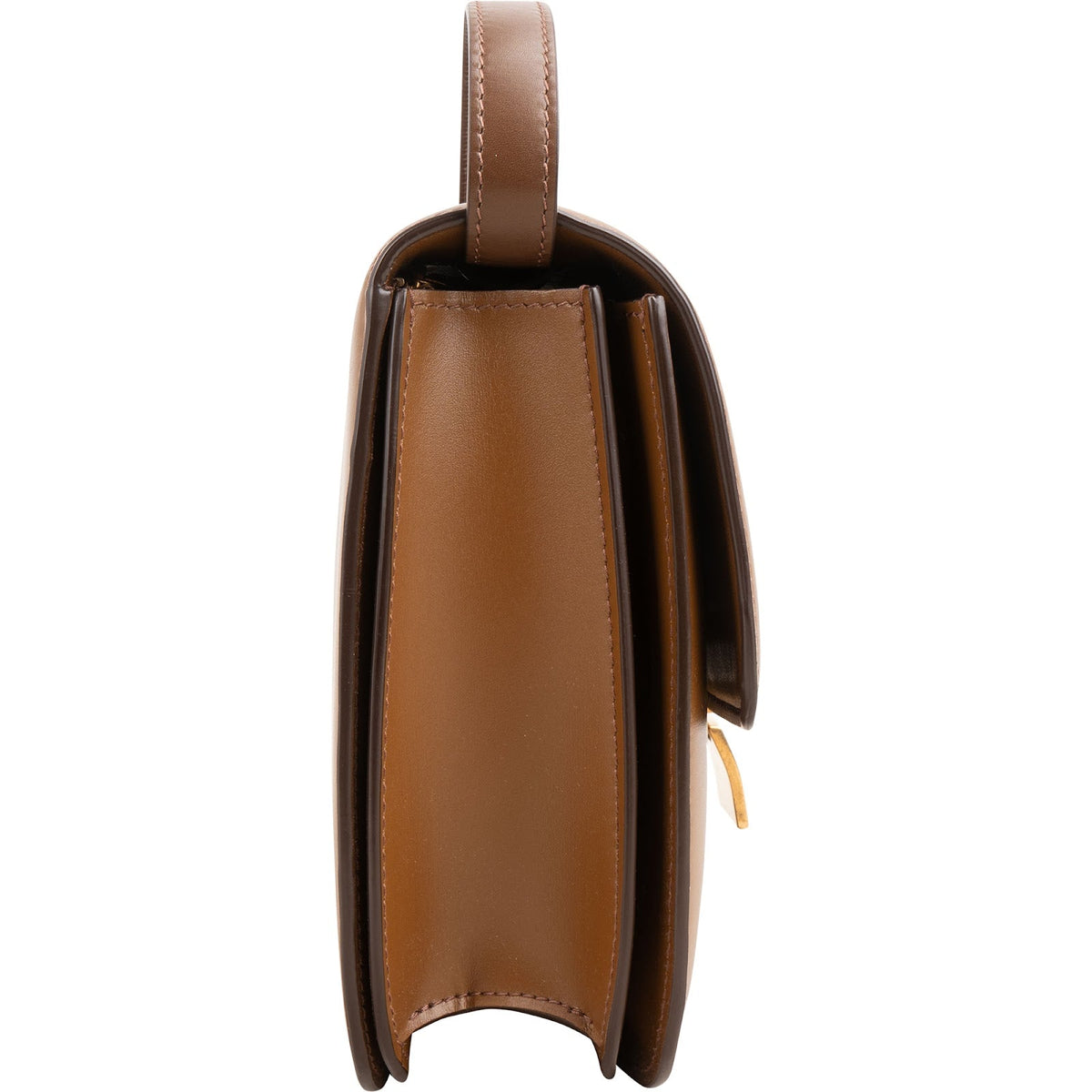 Celine Classic Box schoudertas van kalfsleer in de kleur bruin