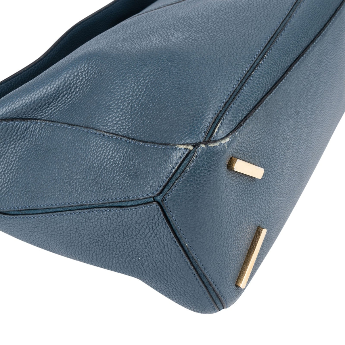 Loewe Blau Leder Puzzle Handtasche, Bild 8 von 11