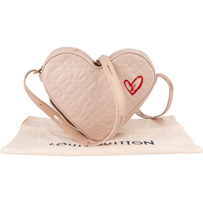 Louis Vuitton Empreinte Monogram Coeur hartvormige crossbodytas van leer