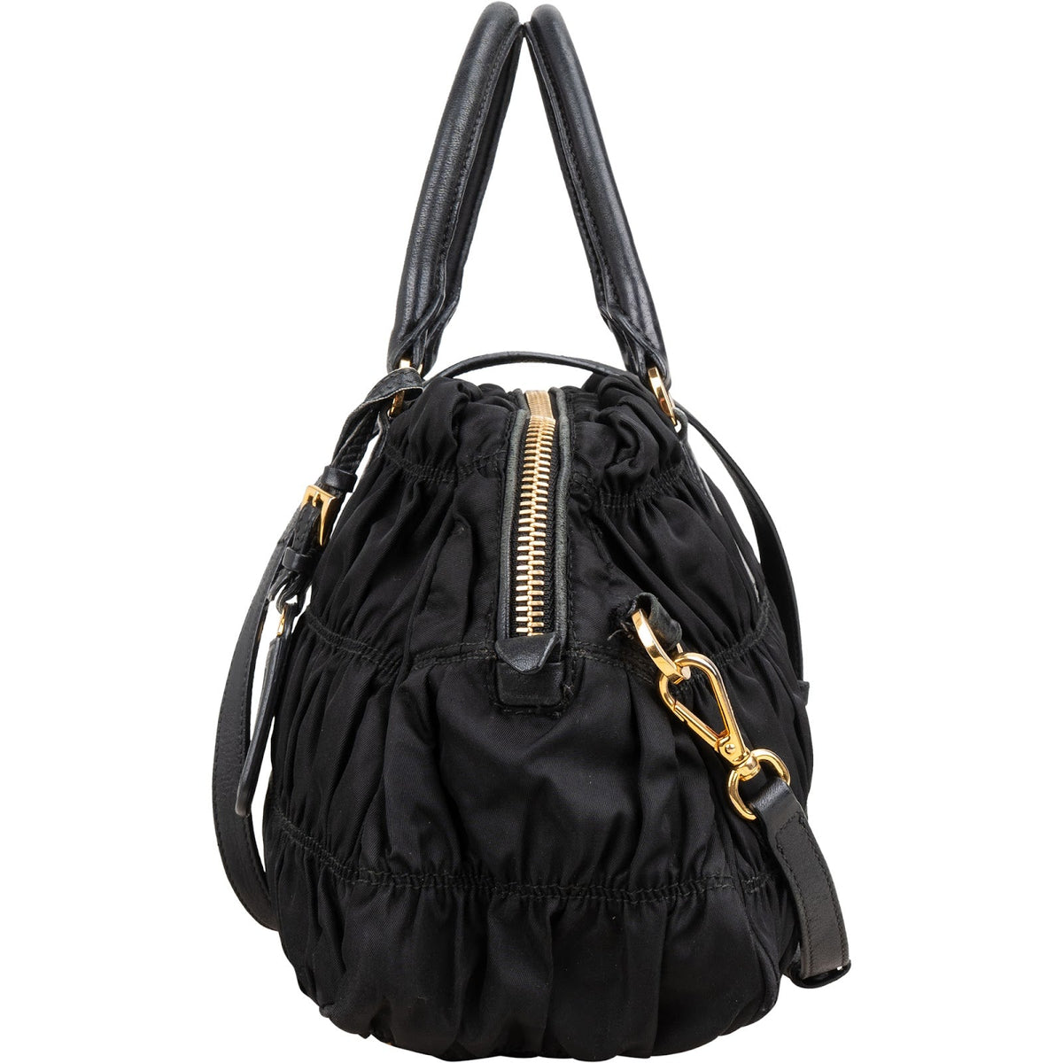 Borsa a mano satchel Prada Tessuto Gaufre